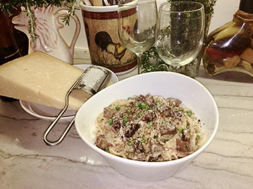 Elk Carbonara