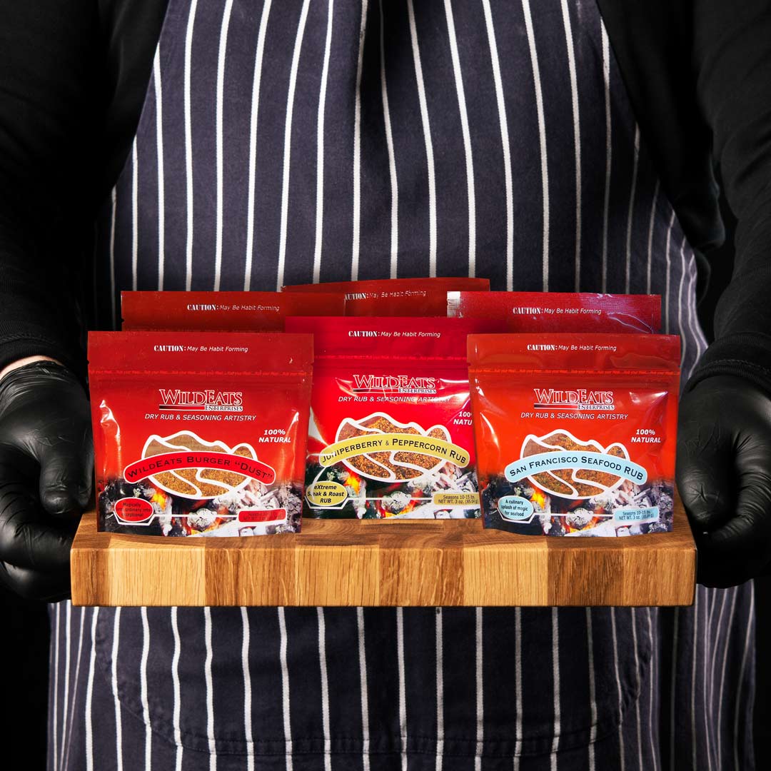 Wild Eats Gourmet Dry Rub & Seasoning Gift 6 Pack
